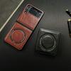Magnetic Leather Phone Case For Samsung Galaxy Z Flip 4 5g Flip 3 Flip4 Flip3 Zflip4 Case Flip 4 Shockproof Protective Cover