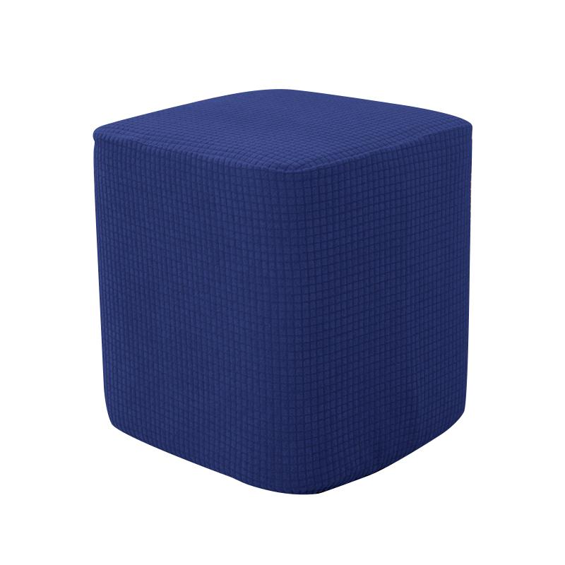 Square Ottoman Cover Stretch Ottoman Slipcover Furniture Protector Folding Storage Footrest Stool Soft Cover With Elastic Bottom