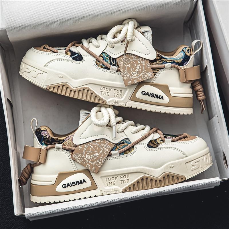 New autumn breathable niche thick-soled heightening casual board shoes sports trendy shoes