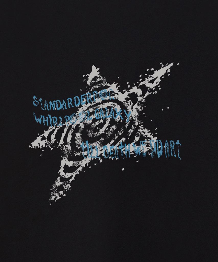 STANDARDERROR 87-Stan332 Galaxy Glitch Star Crack Solid Short Sleeve T-Shirt (2 Colors)