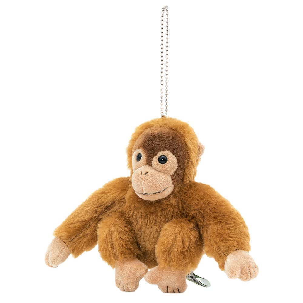 COLORATA Orangutan Plush Mascot (Realistic Wild AnimalWith Chain) Realistic Cute Keychain Doll Gift (Twice Tested)  Christmas Present