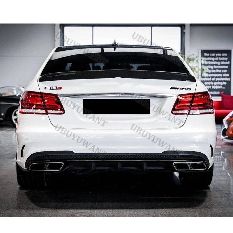 Use For Benz E Class W212 2008--2015 Sedan 4-door High-Kick Rear Deck Spoiler Lid Tail Fin Carbon FiberGood Product
