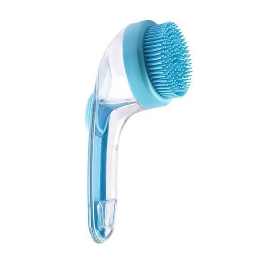 Dog Bath Brush 2-in-1 Dog Wash Scrubber with Soap And Shampoo Dispenser Pet Grooming Massage Brush for Long Short Haired Dogs Cats