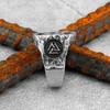 Vintage Nordic Valknut Ring Stainless Steel Viking Celtic Knot Ring Norse Compass Amulet Jewelry For Men