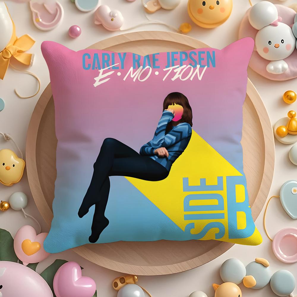 Carly Rae Singer J-Jepsen Cushion Cover Home & Car Multi-Scene Pillow Cover - Reversible, Soft & Durable for Daily Use