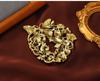 Baroque Retro Alloy Butterfly Wreath Brooch - Versatile Heavy-Duty Accessory for Coats and Suits