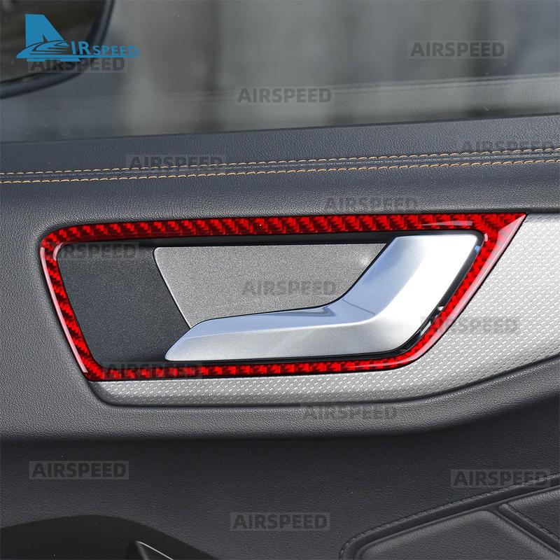 Real Soft Carbon Fiber Sticker For Ford Focus MK4/Focus ST 2024 2025 LHD Car Door Inner Bowl Frame