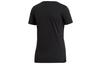 Adidas T Shirts Women's Black Crew Neck Moderate Straight Fit EI4569
