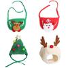 1Pcs Funny Dog Christmas Hat Pets Santa Bibs New Year Party Cosplay Costume Puppy Cap Cute Cats Bandana Clothes Accessories Gift