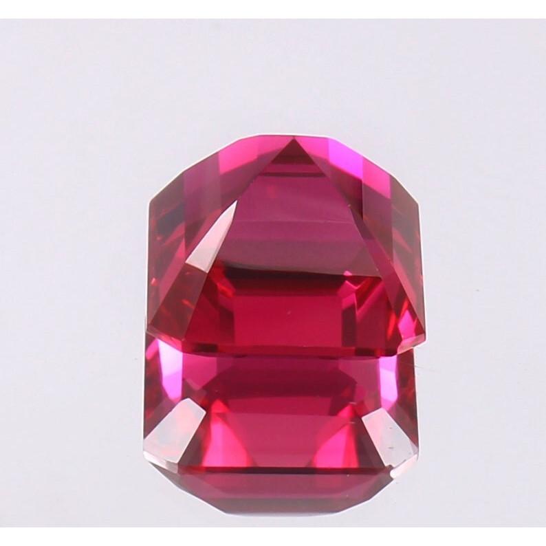 AAA 19 MM Flawless Blood Red Ruby Emerald Cut Loose Gemstone Mozambique