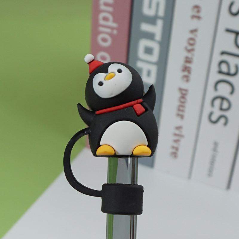 

1 шт. 10 мм рождественские крышки для соломинок колпачок для стаканов Stanley Cup аксессуары многоразовые крышки для соломинок заглушки для наконечников соломинок