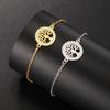 Couple Bracelets Simple Design Korean Hip Hop Diamond Tree Charm Hand Jewelry