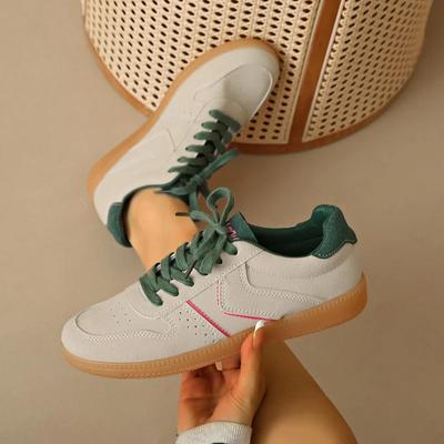 Plus Size 2025 New Hot Sale Women's Vulcanize Shoes Lace Up Outdoor Walking Low Heel Sneakers Versatile Comfortable Casual Shoes