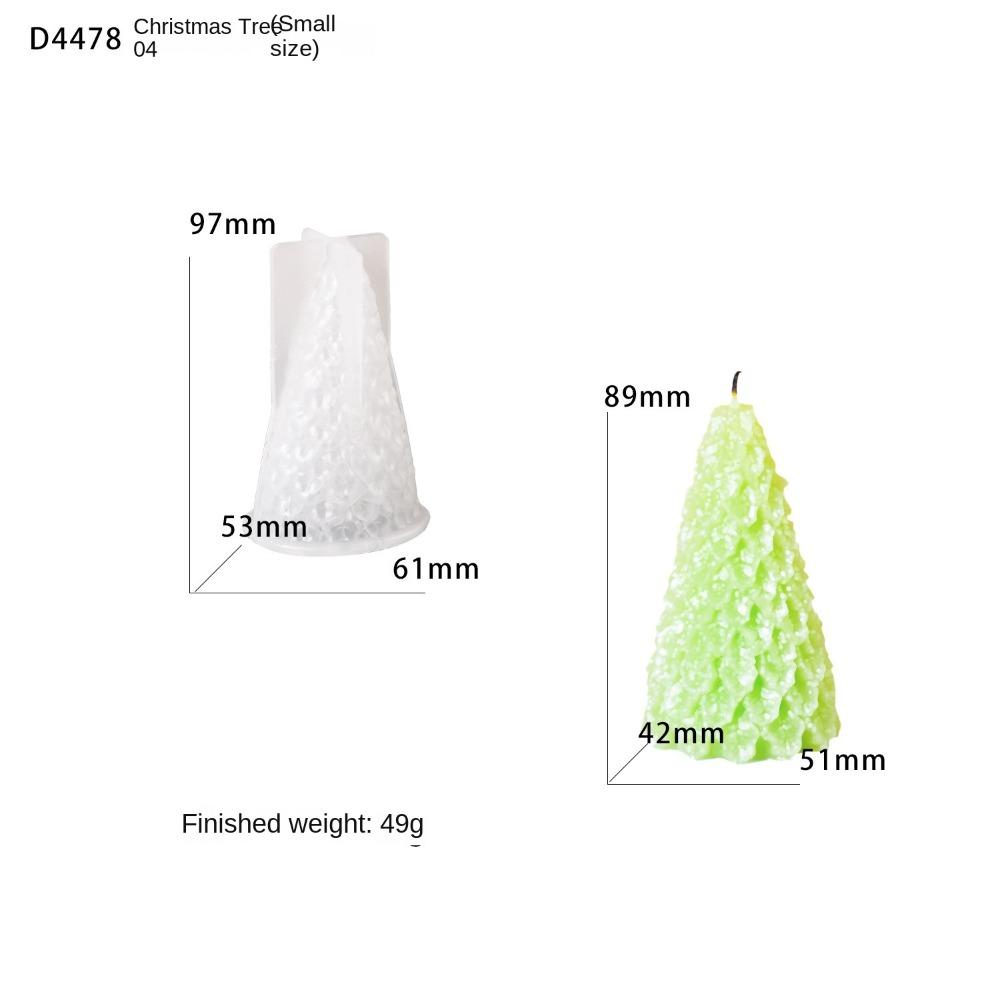 Silicone Candle Mold Tower Christmas Tree Resin Plaster Mold Scented Candle Molds  Party Decoration
