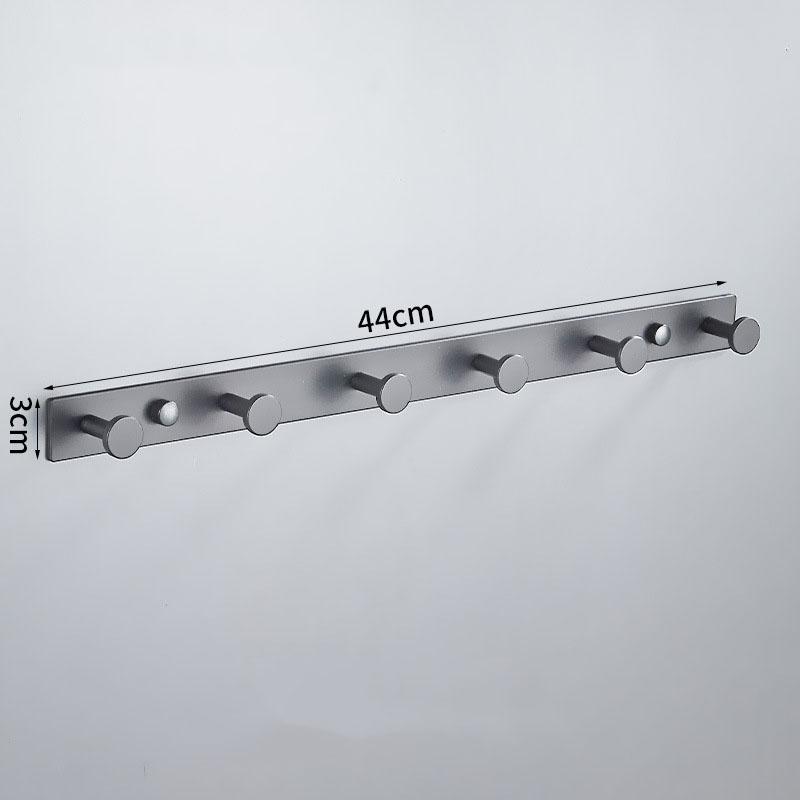 

Серый алюминиевый настенный крючок для одежды и полотенец для ванной комнаты, крючок для хранения в спальне, крючки-вешалки для одежды, черный крючок для полотенец для ванной комнаты