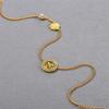 French Earrings Necklace Second Button Series Niche Original High-End Design Clavicle Chain Women