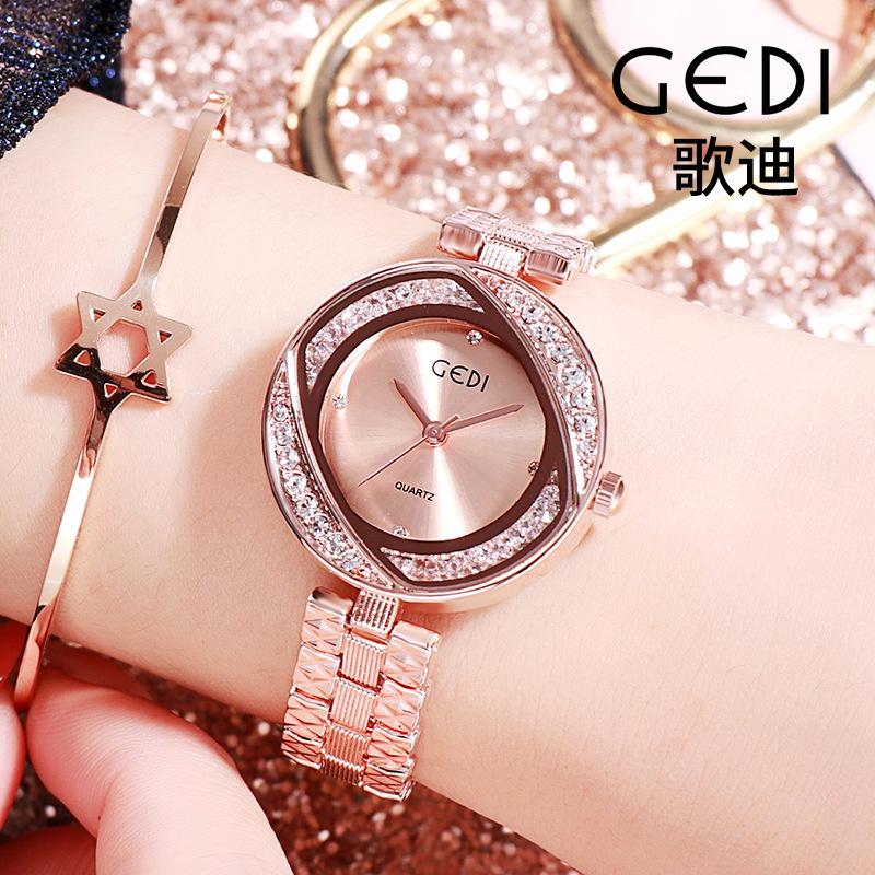 Women'S Steel Belt Watch, Ultra-Thin Girlfriend Student Watch, Fashionable Waterproof Quartz Women'S Watch