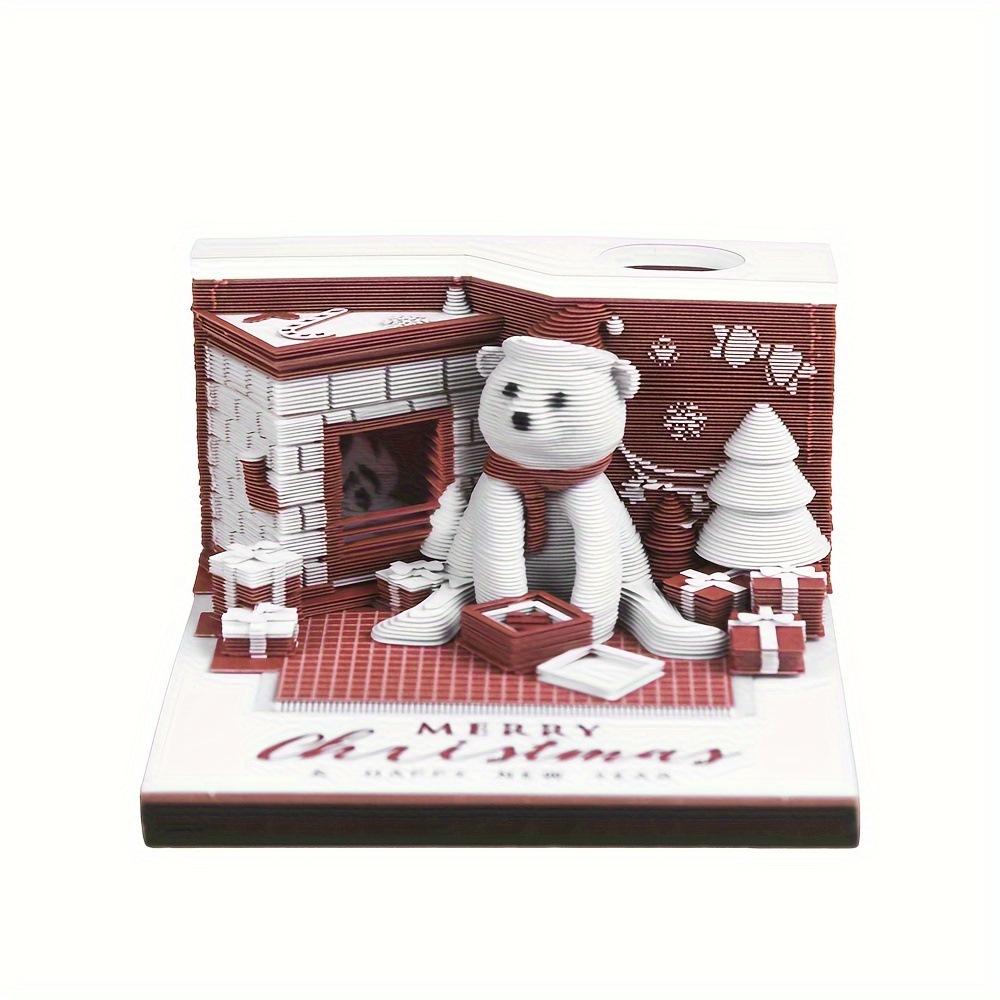 3D Stereoscopic Sticky Note Sculpture 2026 Calendar: Creative Tear-off Convenience Pad and Desktop Ornament