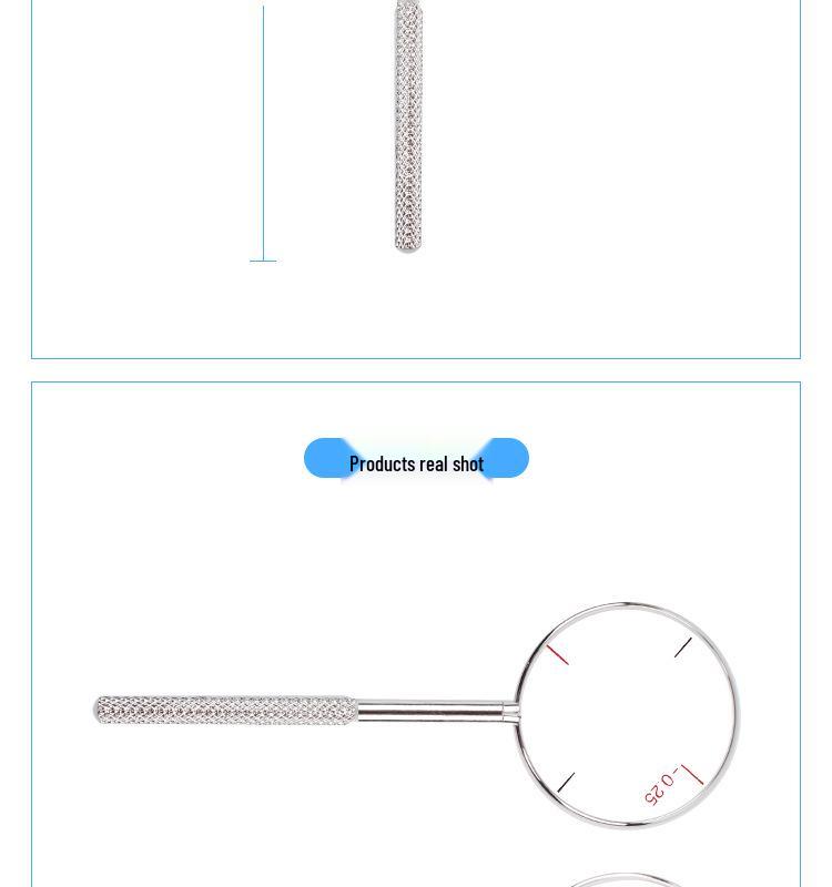 Phoropter Cross Cylinder Lens with Metal Handle for Optometry, Available in 25° or 50°