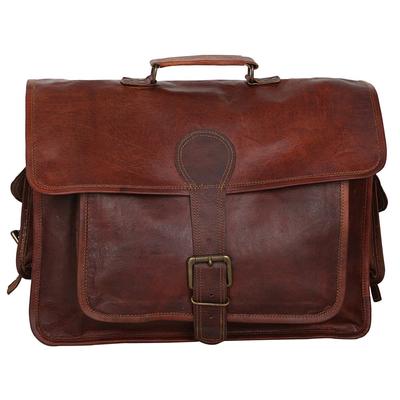 New Men Genuine Vintage Brown Leather Messenger Bag Shoulder Laptop Briefcase