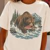 Grizzly Bear Shirt, Retro Screenprint Graphic Tee, Comfort Colors Cotton