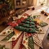 Anpassbare Weihnachtsfeier-Gastgeschenke Weihnachten DIY Gesteppte Schleife Nähen Bastelset, Vorgeschnittene Patchwork-Stoffkunst für Set, Türhänger Wand Kaminsims Heimdekoration
