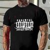 Humorous White Text Design Motorcycle T-Shirt Men Hip Hop Streetwear Unisex Casual Short Sleev