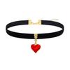 Gothic Jewelry Heartshaped Cross Pendant With Chain For Men Women