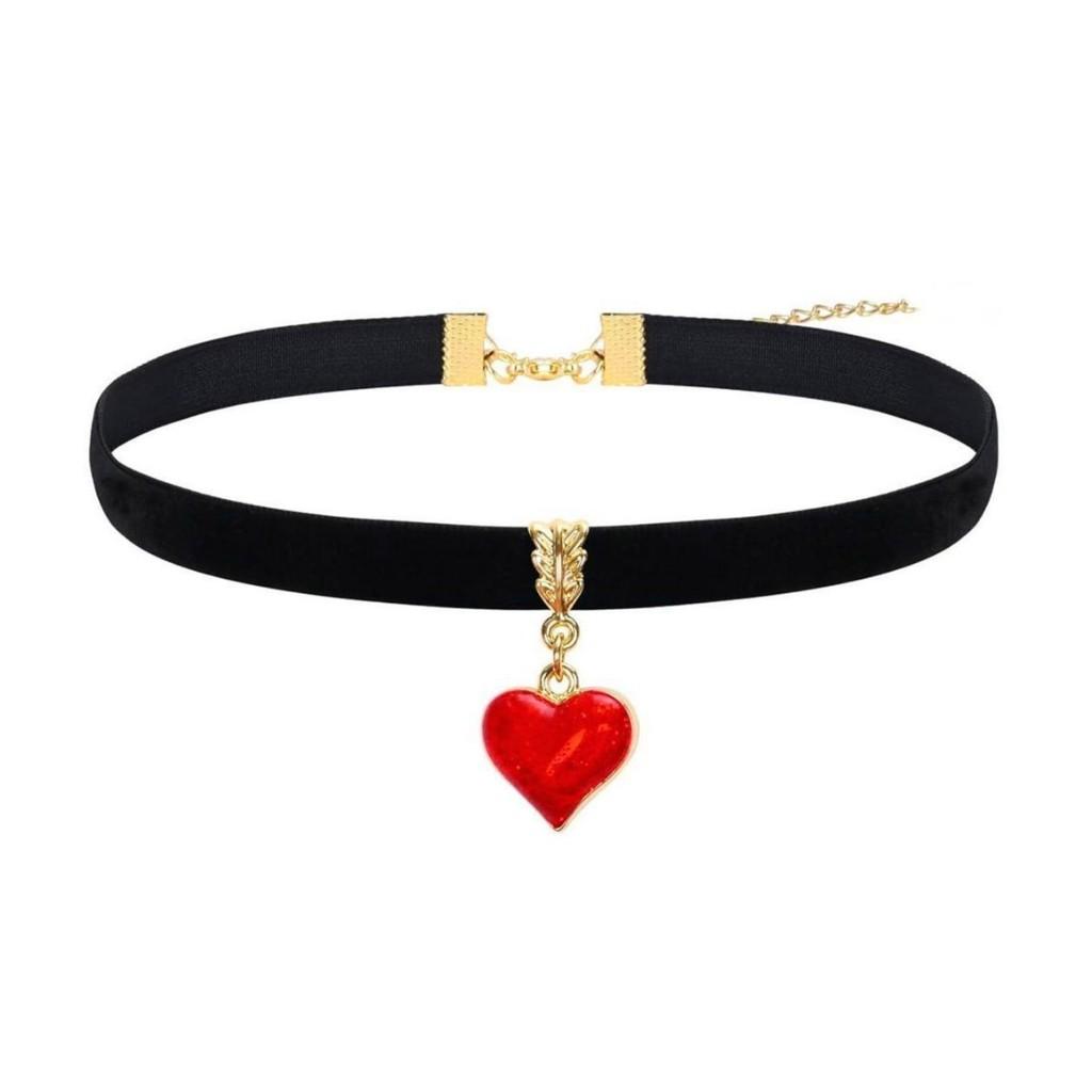 Gothic Jewelry Heartshaped Cross Pendant With Chain For Men Women