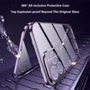 Anti-spionage Privacy Gehard Glas met Lensbescherming Magnetische Adsorptie Hoesje Voor iPhone 16 15 14 Plus 13 12 11 Pro Max