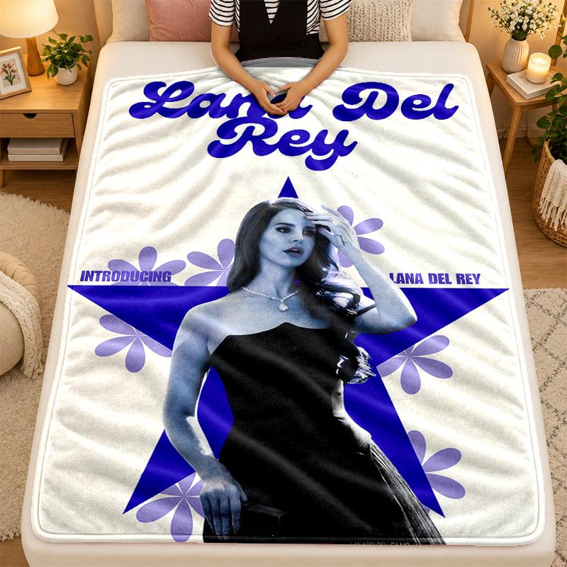 Flanell-DeckeLana Del Rey Warme Weiche Überwurfdecke für den Innenbereich Sofa Bett Wohnzimmer