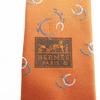 Pristine HERMES tie Horseshoe pattern silk mens 339359T Used