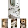 Heavy Duty Stainless Steel Wall Mount Rack With Double Layer Hooks For Kitchen Utensil And Pot Storage