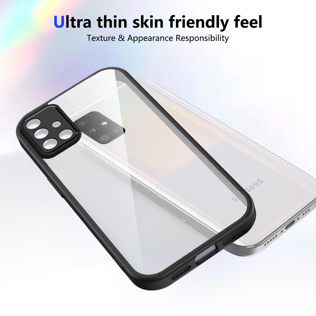For Samsung Galaxy M51 Case Galaxy M51 Phone Case Galaxy M51 Cover Air Cushion Silicon Bumper Clear Matte Back Cover Hard