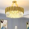 Modern living room luxury gold LED crystal chandelier villa home home decoration indoor ceiling chandelier lighting fixtures
