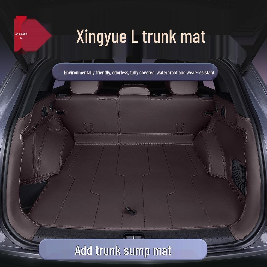 Xingyue L Trunk Mat: Full Coverage for 26 Geely Models, Original Car Color