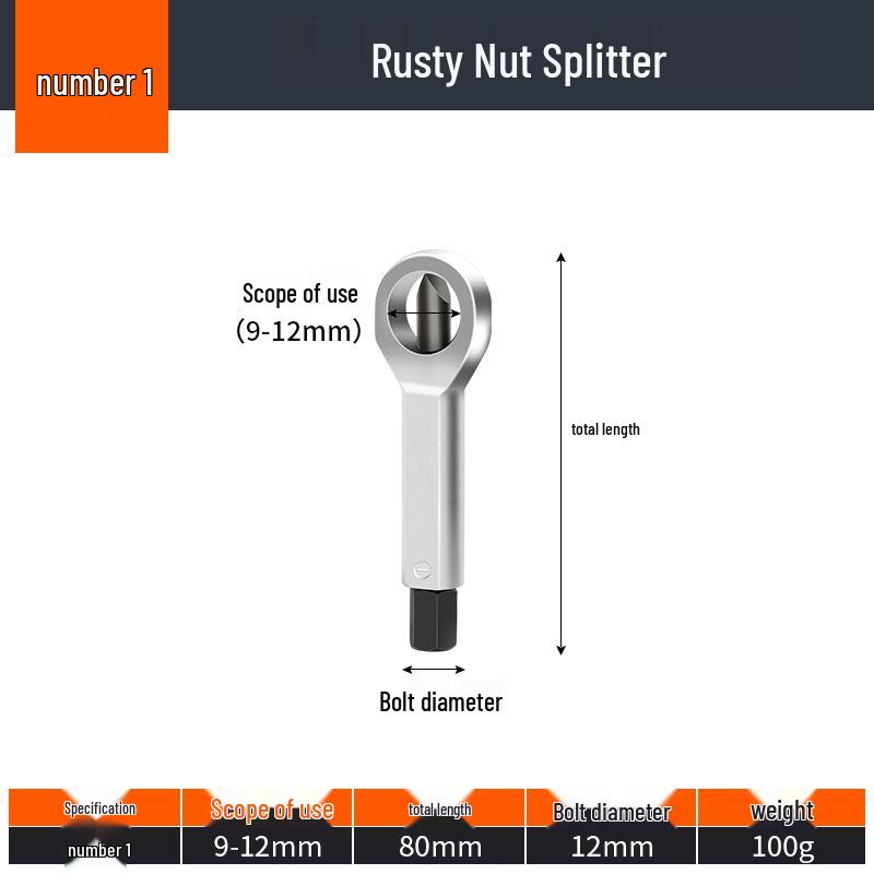 

Rusty Nut & Screw Breaker: Quick Remove & Cut Tool