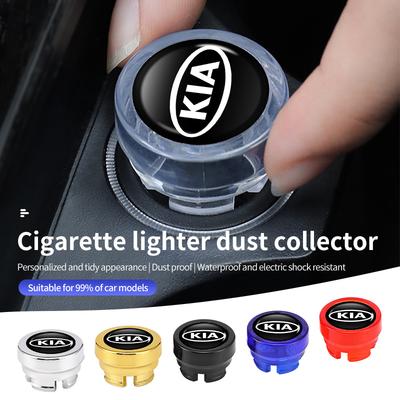 For Car Accessories Aluminum Cigarette Lighter Dust Cover Sportage Rio Ceed Niro Soul Stonic Picanto Proceed