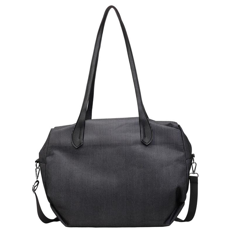 Women's Large Underarm Bag Striped Shoulder Tote Bag