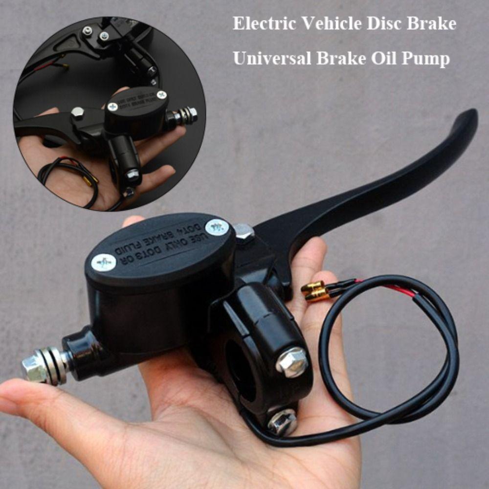 New Black Electric Disc Brake Universal Aluminum Alloy Brake Oil Pump 4 Styles Brake Pumps