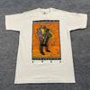 Vintage 1993 Chicago Jazz Music Festival ArT T Shirt Medium 19x28 Saxophone Vintage Washed Stretched Slightly Unisex Stylish