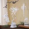 Weihnachtsbaumschmuck Set Schneeflocken Hängeschmuck Weihnachtsengel Schmuck Weihnachtsbaumanhänger für Winterurlaub