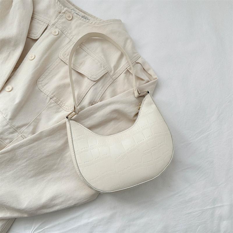 Trendy And Simple New Moon Bag For Women In Black Brown Pink White Khaki Colors Perfect For Daily Use