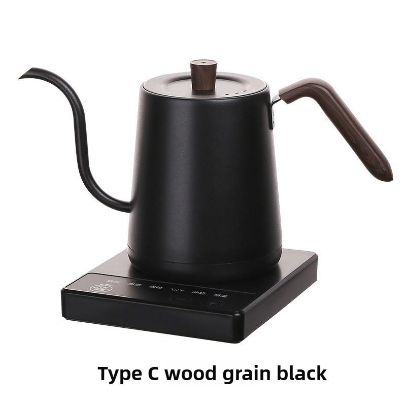800ML Household Temperature Control Heating Water Bottle Stainless Steel Gooseneck Tea Kettle Electric Coffee Pot