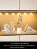 Swan Wine Rack Ornament - Elegant Display for Living Room or Dining Cabinet