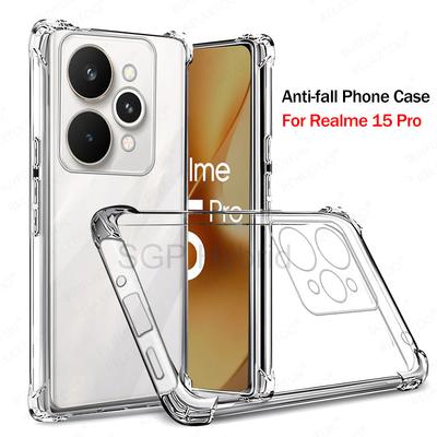 Shockproof Armor Case For Realme 15 Pro Realme15Pro 15Pro Realme15 Pro 5G Global Clear Silicone Phone Cover Transparent Fundas
