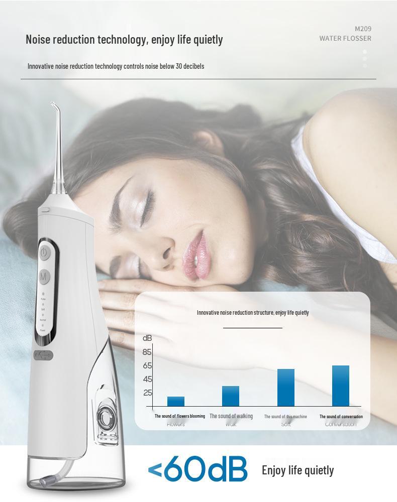 Portable IPX7 Waterproof Electric Oral Irrigator: Home Water Flosser & Tooth Cleaner