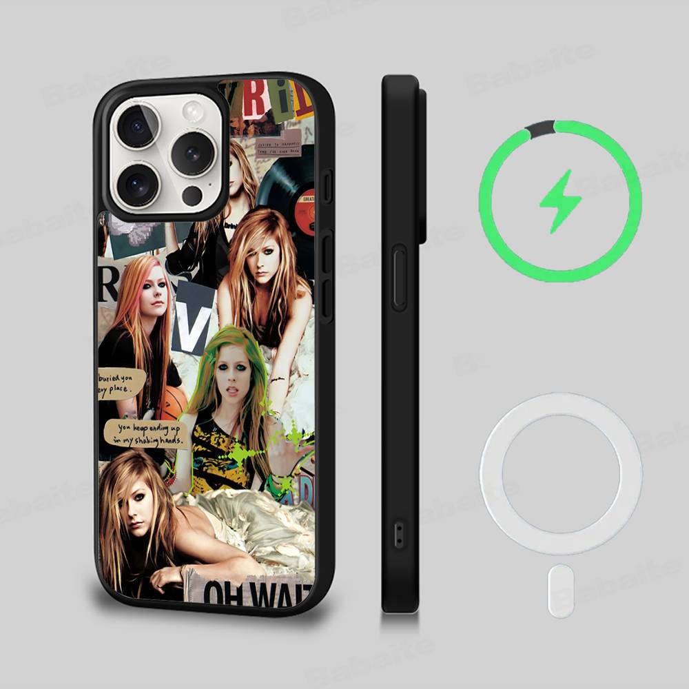 Avril Ramona Lavigne For Magsafe Magnetic Phone Case For IPhone 17 16 15 14 13 12 11 Plus Pro Max PC+TPU Cover