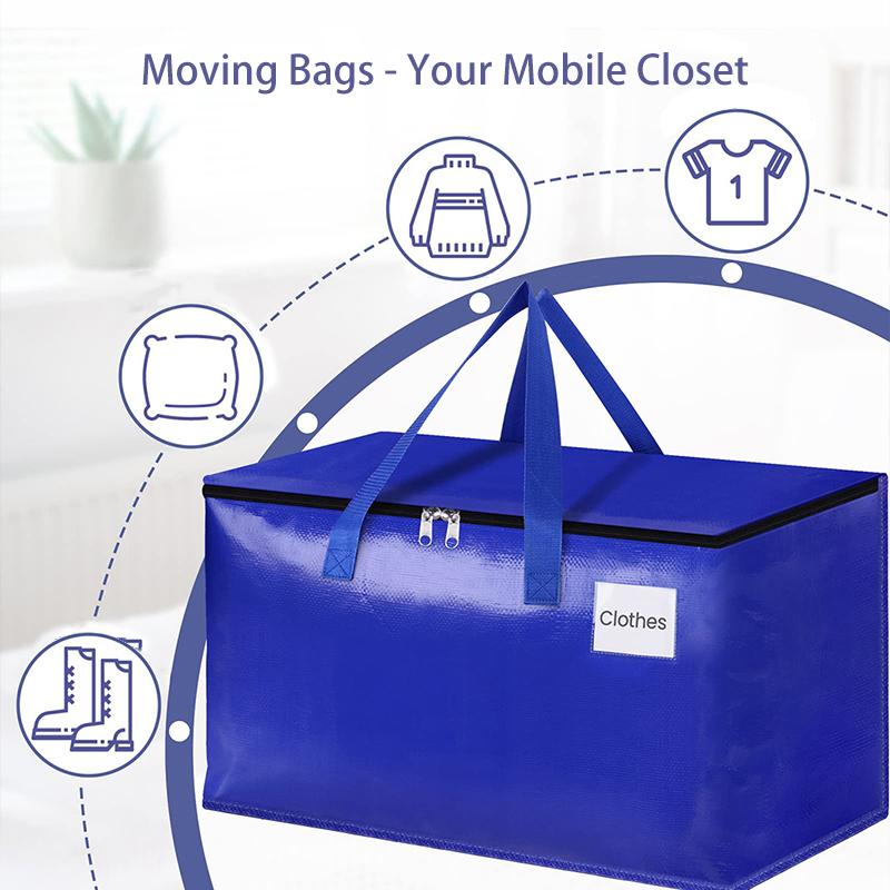 Bettwäsche Aufbewahrungstasche mit Griff Großes Fassungsvermögen Umzugstasche Faltbare Steppdecke Kleidung Decke Aufbewahrungstasche Box Zuhause Reise Reißverschlusstasche