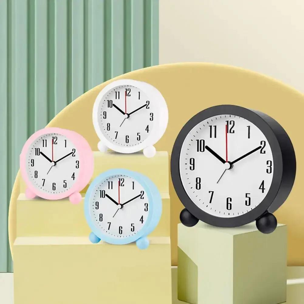 Leuchtender Wecker Farbe Cartoon Ton Aus Nicht-tickend Stereo Ziffer Einfache Digitale Wanduhr für Schreibtisch für Kinder Schlafzimmer